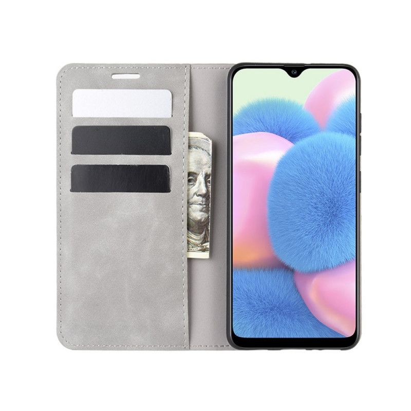 Flip Cover Samsung Galaxy A41 Effet Cuir Douceur