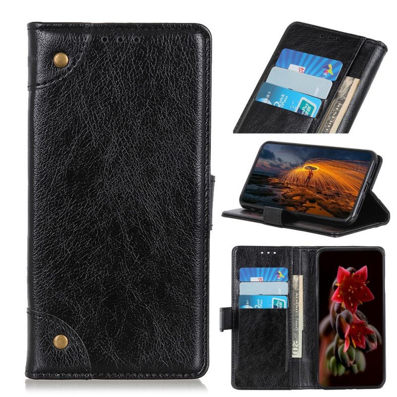 Flip Cover Samsung Galaxy A41 Style Cuir Nappa