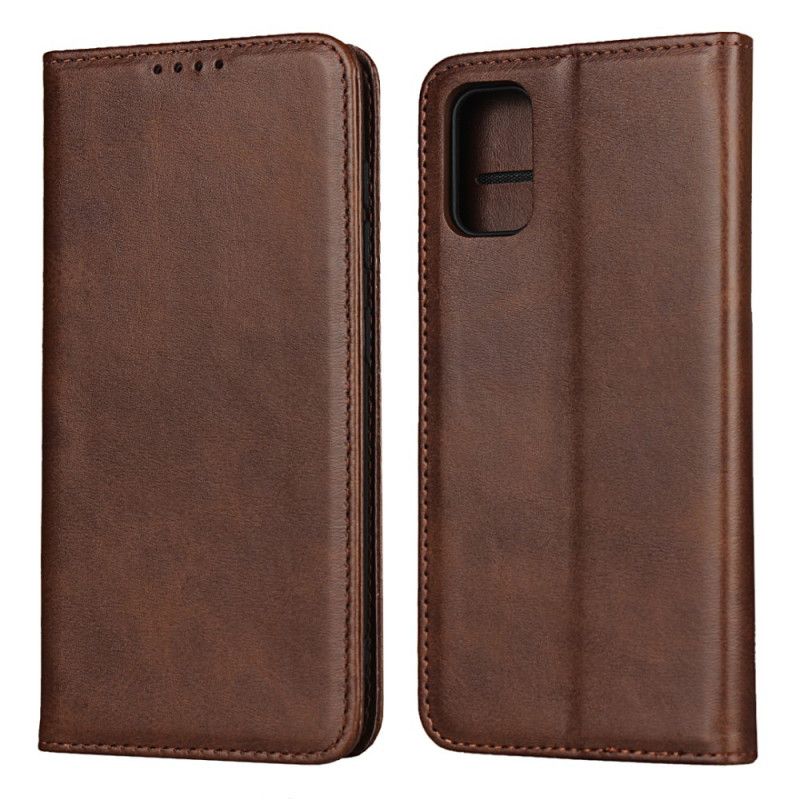 Flip Cover Samsung Galaxy A41 Style Cuir Sobriété