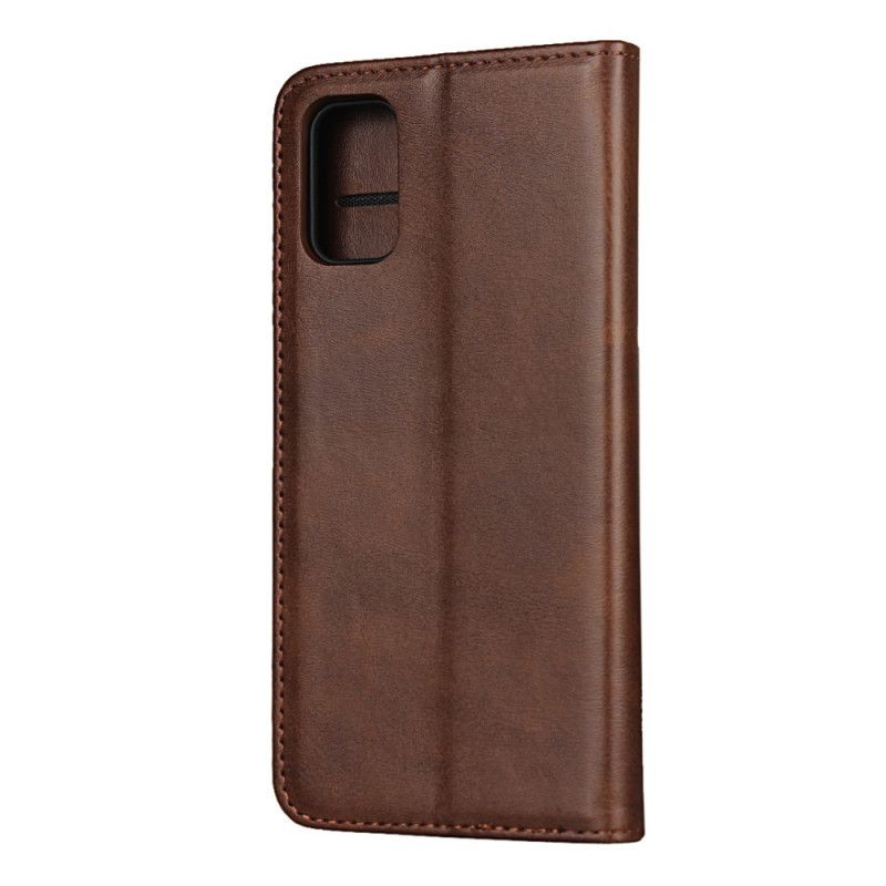 Flip Cover Samsung Galaxy A41 Style Cuir Sobriété