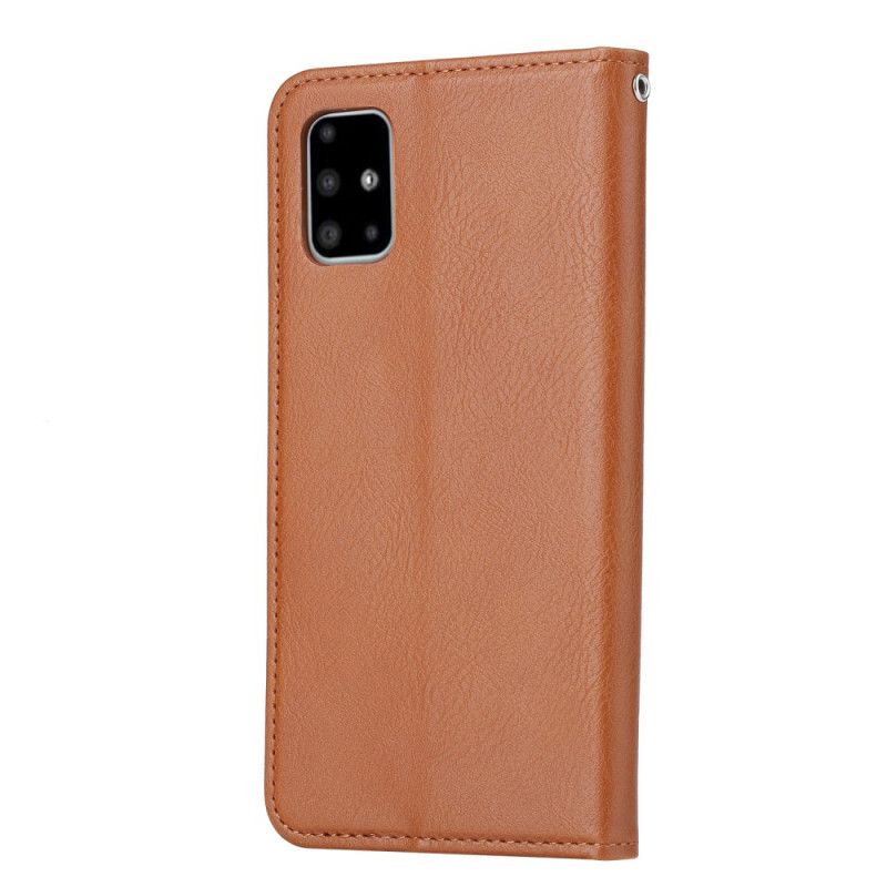 Flip Cover Samsung Galaxy A51 Simili Cuir Porte-cartes