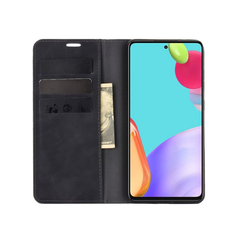 Flip Cover Samsung Galaxy A52 4g / A52 5g Effet Cuir Douceur