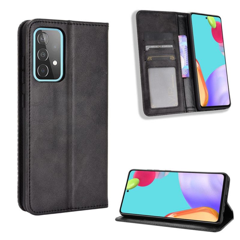 Flip Cover Samsung Galaxy A52 4g / A52 5g Effet Cuir Vintage Stylisé