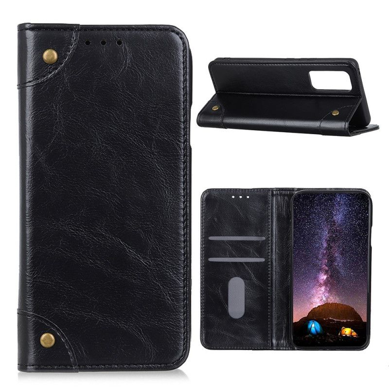 Flip Cover Samsung Galaxy A52 4g / A52 5g Style Cuir Nappa