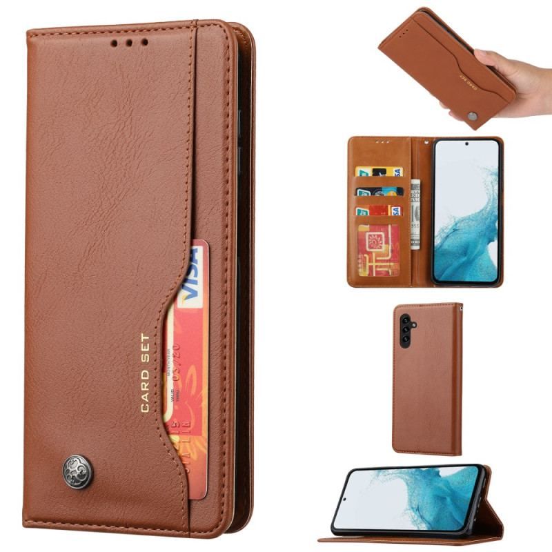 Flip Cover Samsung Galaxy A54 5G Simili Cuir Porte-Cartes