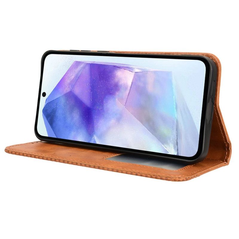 Flip Cover Samsung Galaxy A55 5G Style Rétro