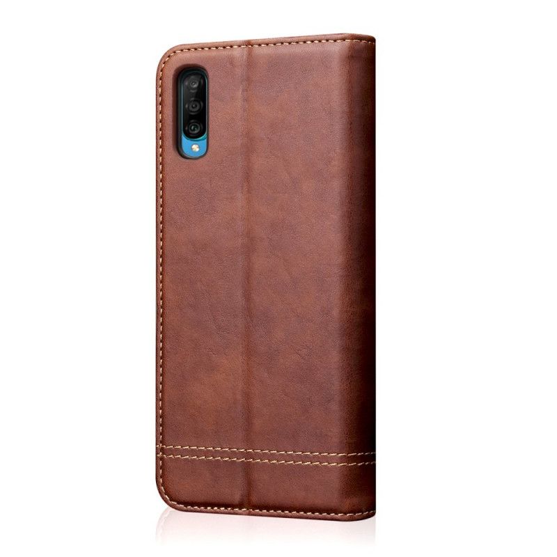 Flip Cover Samsung Galaxy A70 Effet Cuir Design Vintage