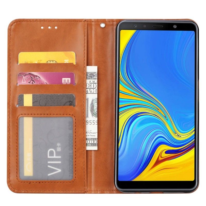 Flip Cover Samsung Galaxy A70 Simili Cuir Porte-cartes