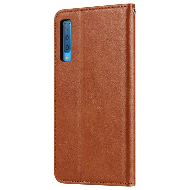 Flip Cover Samsung Galaxy A70 Simili Cuir Porte-cartes