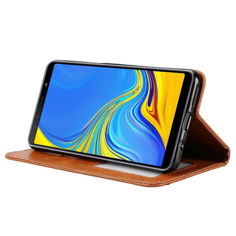 Flip Cover Samsung Galaxy A70 Simili Cuir Porte-cartes