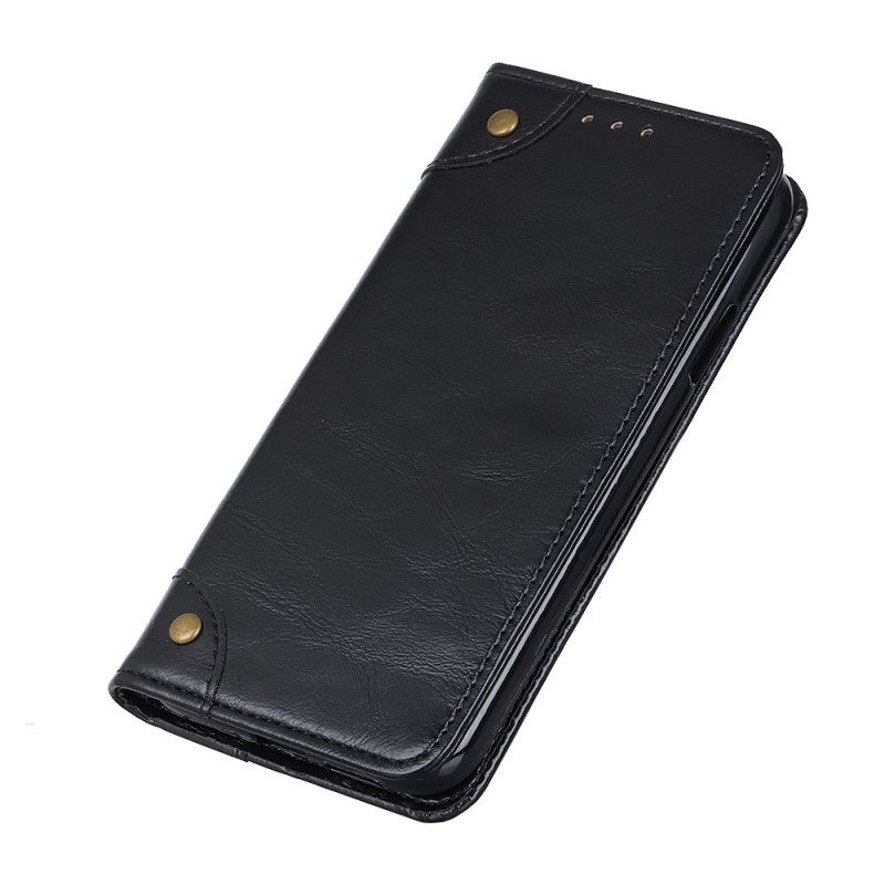 Flip Cover Samsung Galaxy A72 4g / A72 5g Style Cuir Avec Rivets