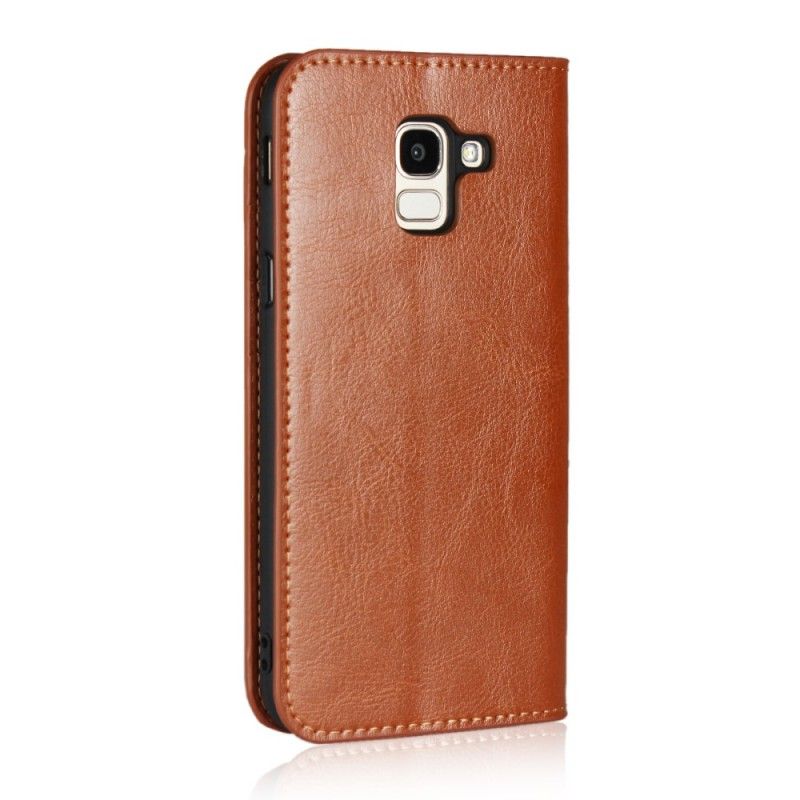 Flip Cover Samsung Galaxy J6 Simili Cuir Ancien