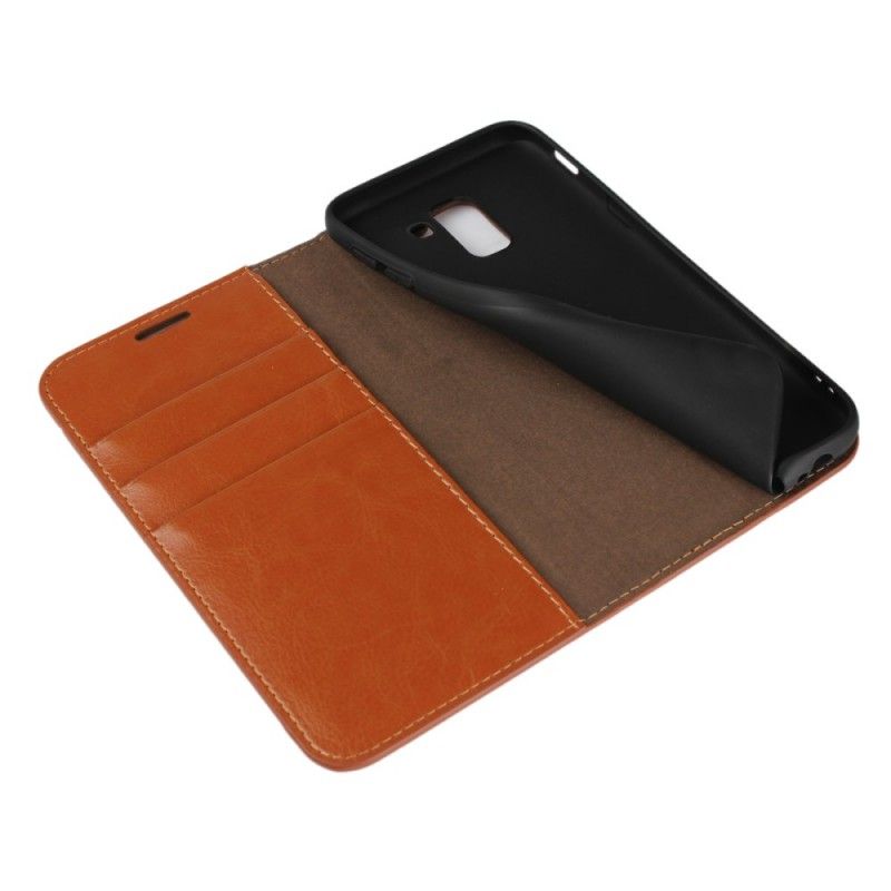 Flip Cover Samsung Galaxy J6 Simili Cuir Ancien