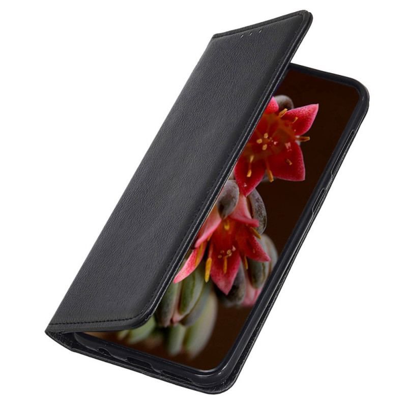 Flip Cover Samsung Galaxy M13 Cuir Fendu Litchi