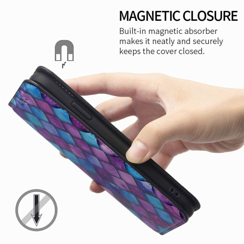 Flip Cover Samsung Galaxy M13 Design RFID Caseneo