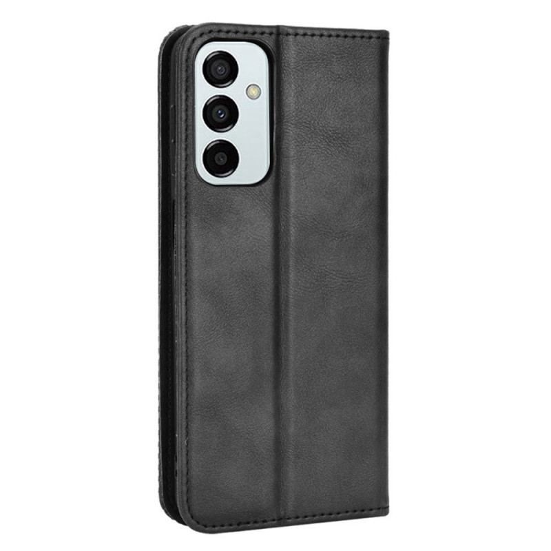 Flip Cover Samsung Galaxy M23 5G Effet Cuir Vintage Stylisé