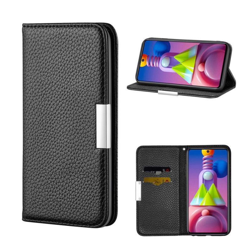 Flip Cover Samsung Galaxy M51 Simili Cuir Litchi Ultra Chic