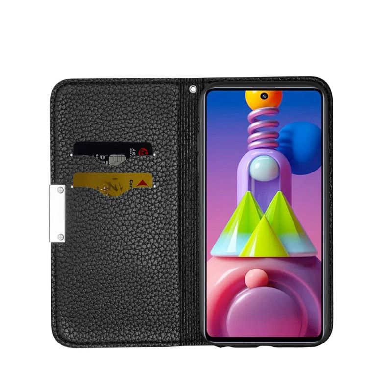 Flip Cover Samsung Galaxy M51 Simili Cuir Litchi Ultra Chic