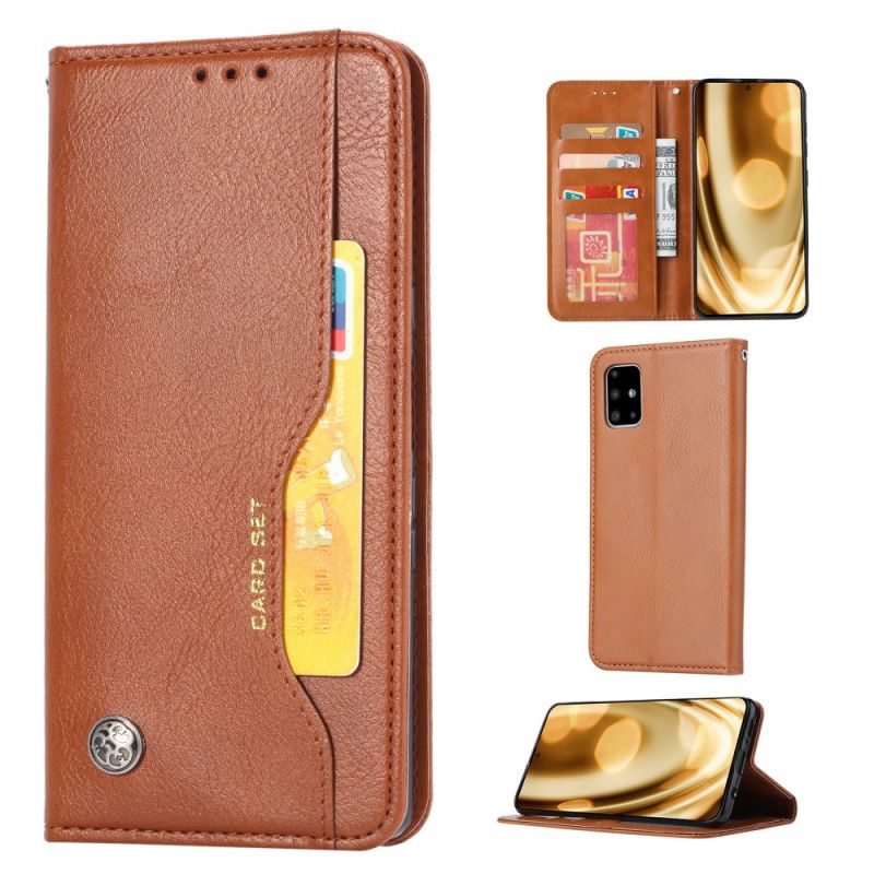 Flip Cover Samsung Galaxy M51 Simili Cuir Porte-cartes