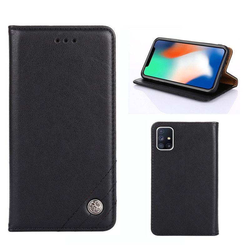 Flip Cover Samsung Galaxy M51 Style Cuir Rivet