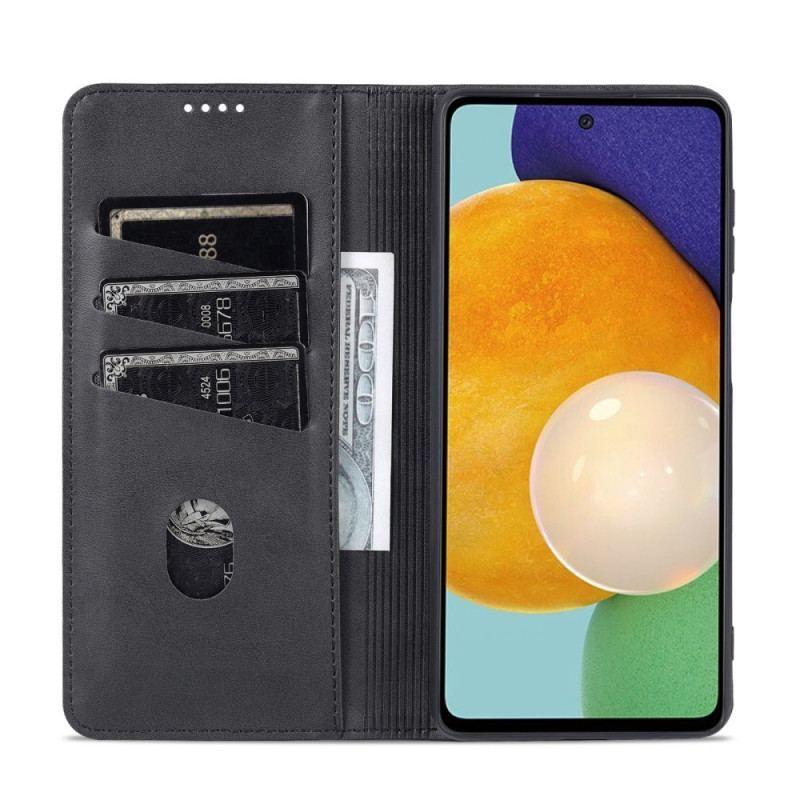 Flip Cover Samsung Galaxy M52 5G AZNS Effet Cuir