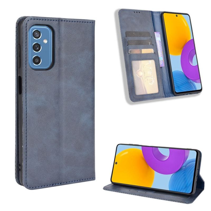 Flip Cover Samsung Galaxy M52 5G Simili Cuir Doux