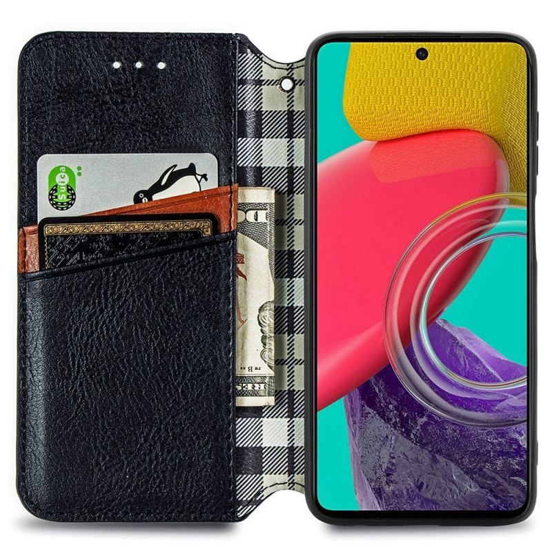 Flip Cover Samsung Galaxy M53 Effet Cuir Motif