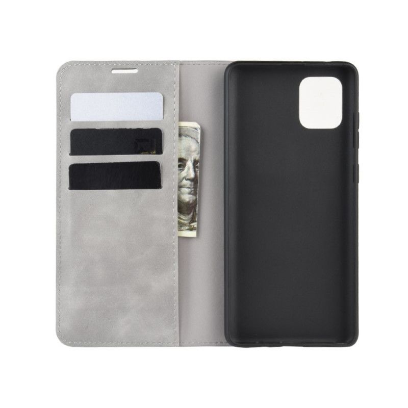 Flip Cover Samsung Galaxy Note 10 Lite Effet Cuir Chic