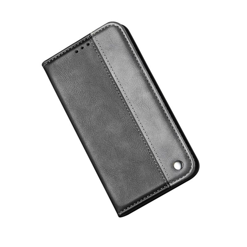 Flip Cover Samsung Galaxy Note 20 Bicolore Effet Cuir