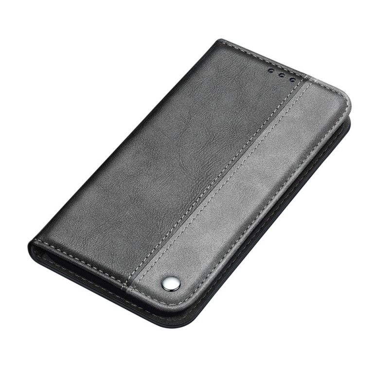 Flip Cover Samsung Galaxy Note 20 Bicolore Effet Cuir