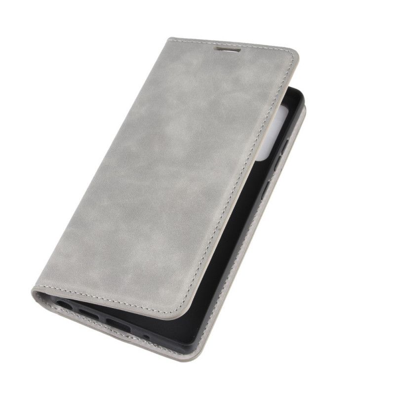 Flip Cover Samsung Galaxy Note 20 Effet Cuir Douceur