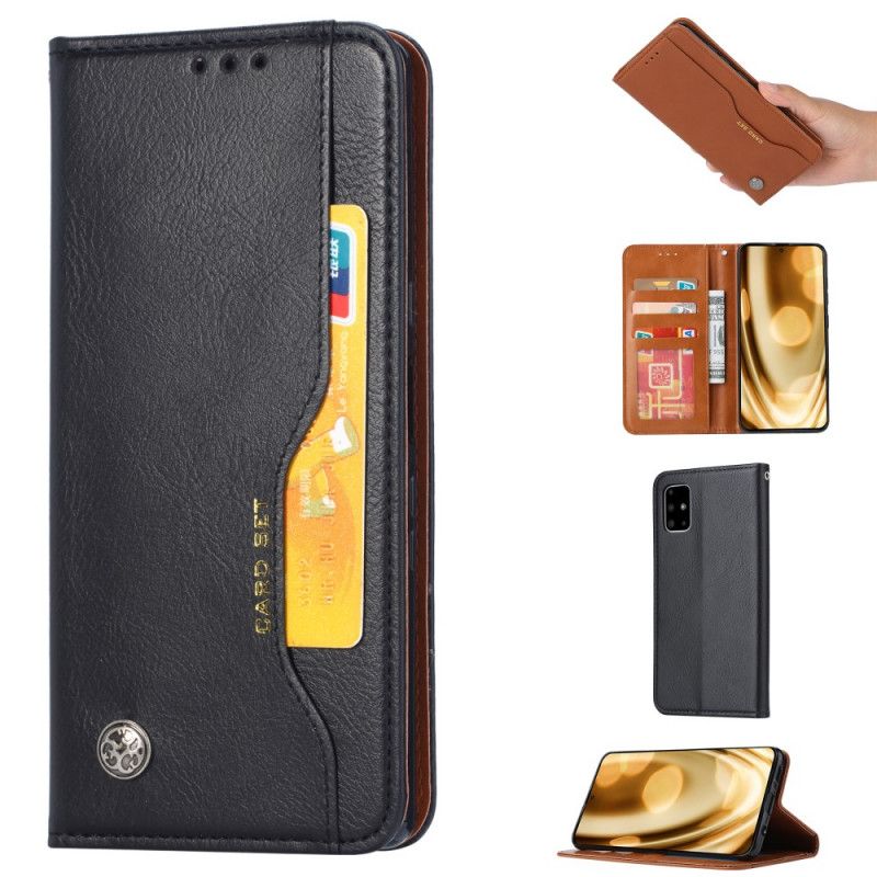 Flip Cover Samsung Galaxy Note 20 Simili Cuir Porte-cartes