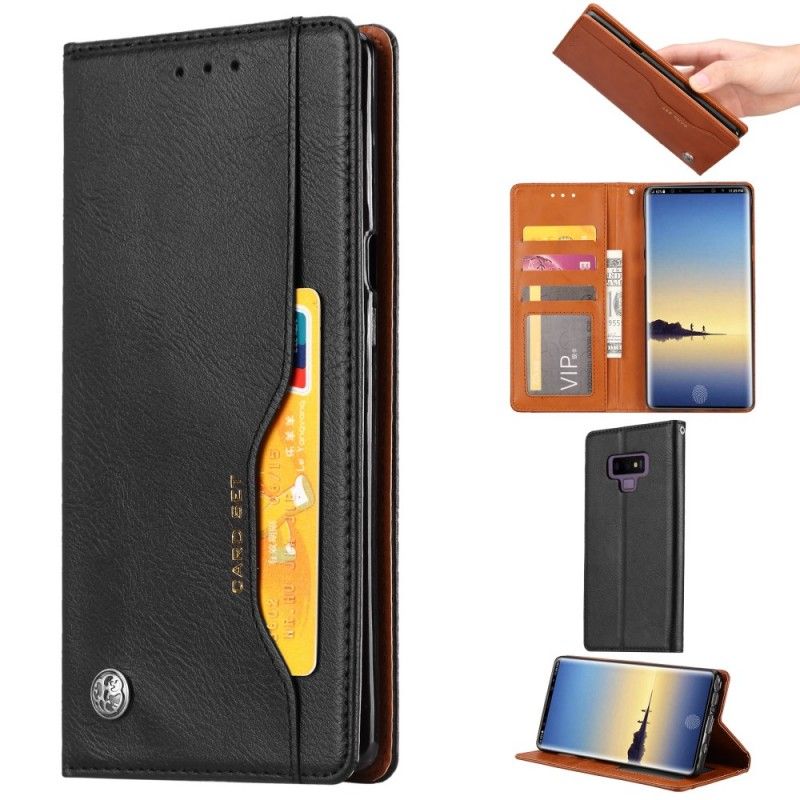 Flip Cover Samsung Galaxy Note 9 Simili Cuir Porte-cartes