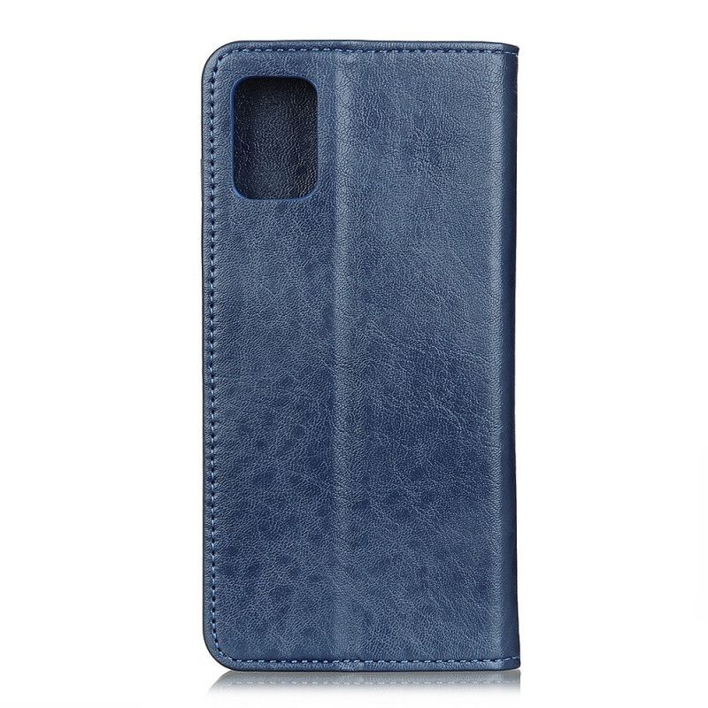 Flip Cover Samsung Galaxy S20 Cuir Fendu Élégance