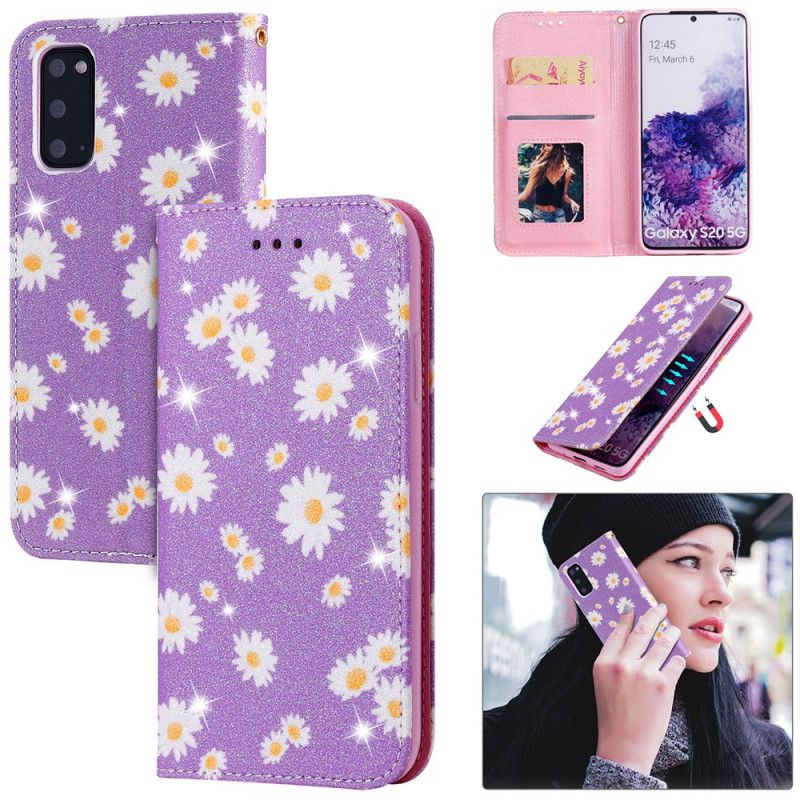 Flip Cover Samsung Galaxy S20 Marguerites