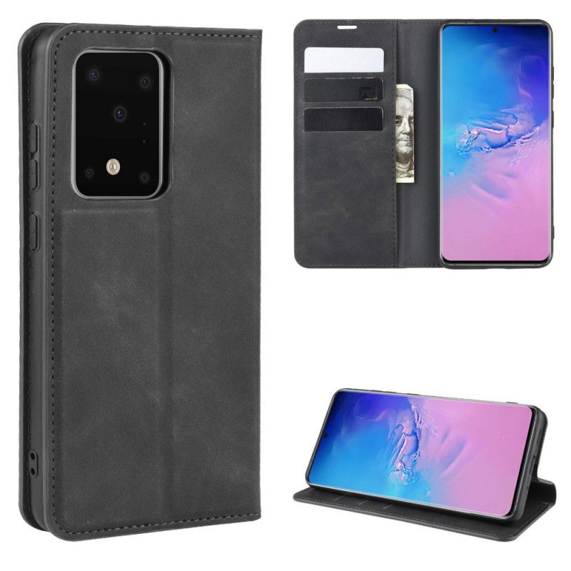 Flip Cover Samsung Galaxy S20 Ultra Effet Cuir Business Style