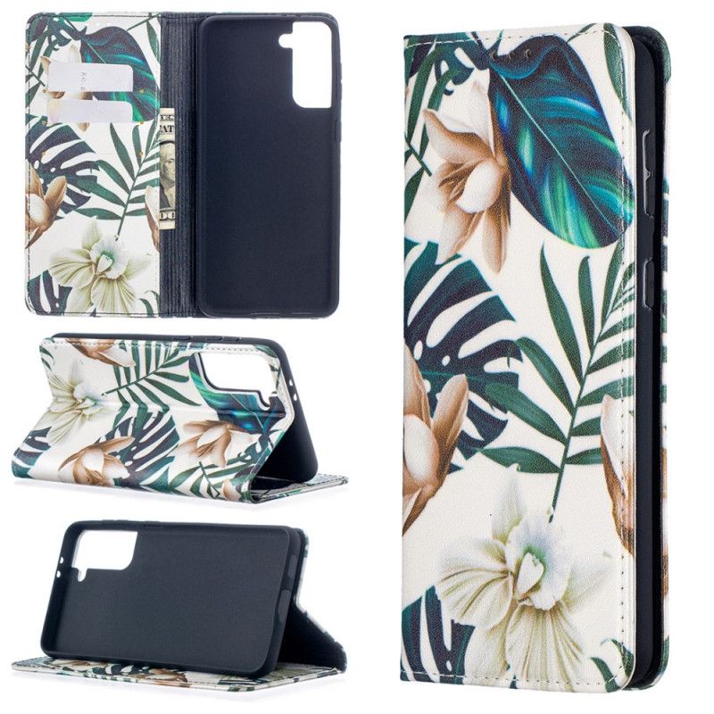 Flip Cover Samsung Galaxy S21 Plus 5g Feuilles