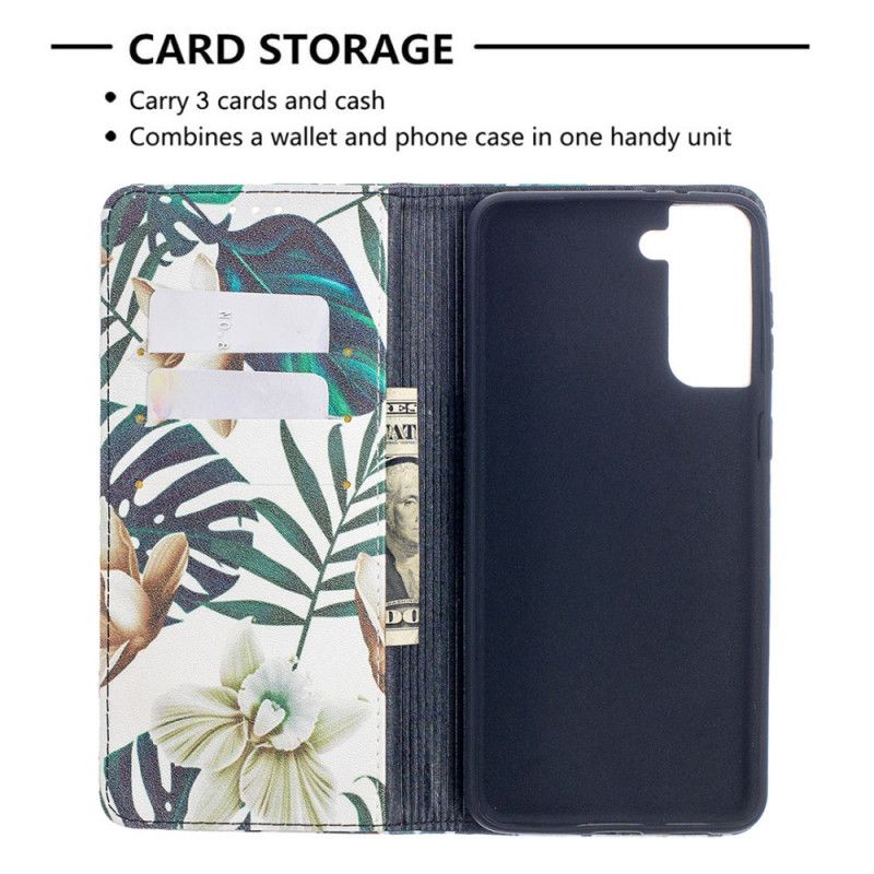 Flip Cover Samsung Galaxy S21 Plus 5g Feuilles