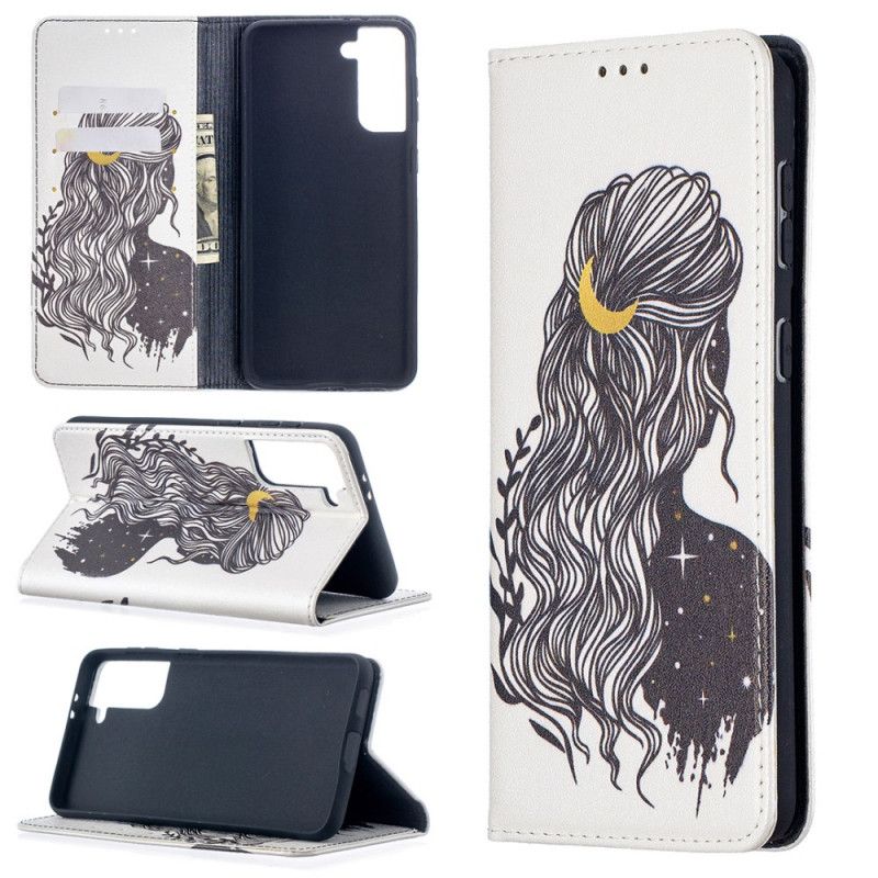 Flip Cover Samsung Galaxy S21 Plus 5g Jolie Chevelure