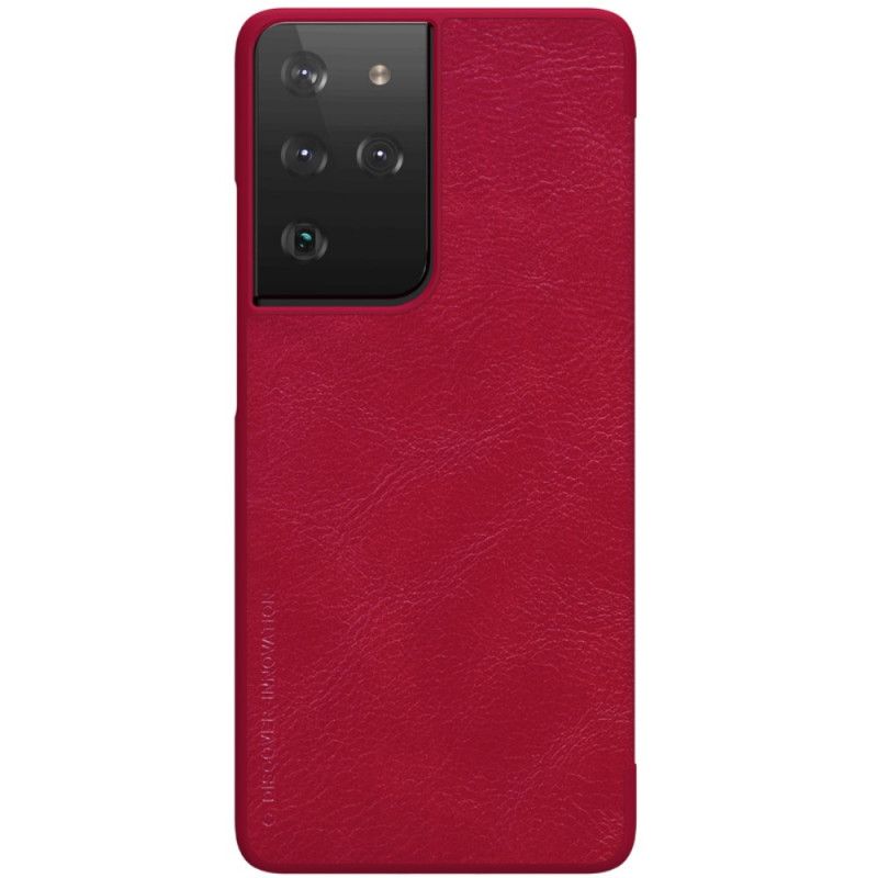 Flip Cover Samsung Galaxy S21 Ultra 5g Nillkin Qin Series