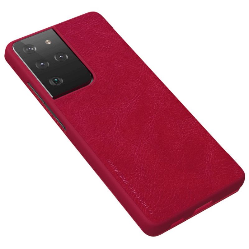 Flip Cover Samsung Galaxy S21 Ultra 5g Nillkin Qin Series