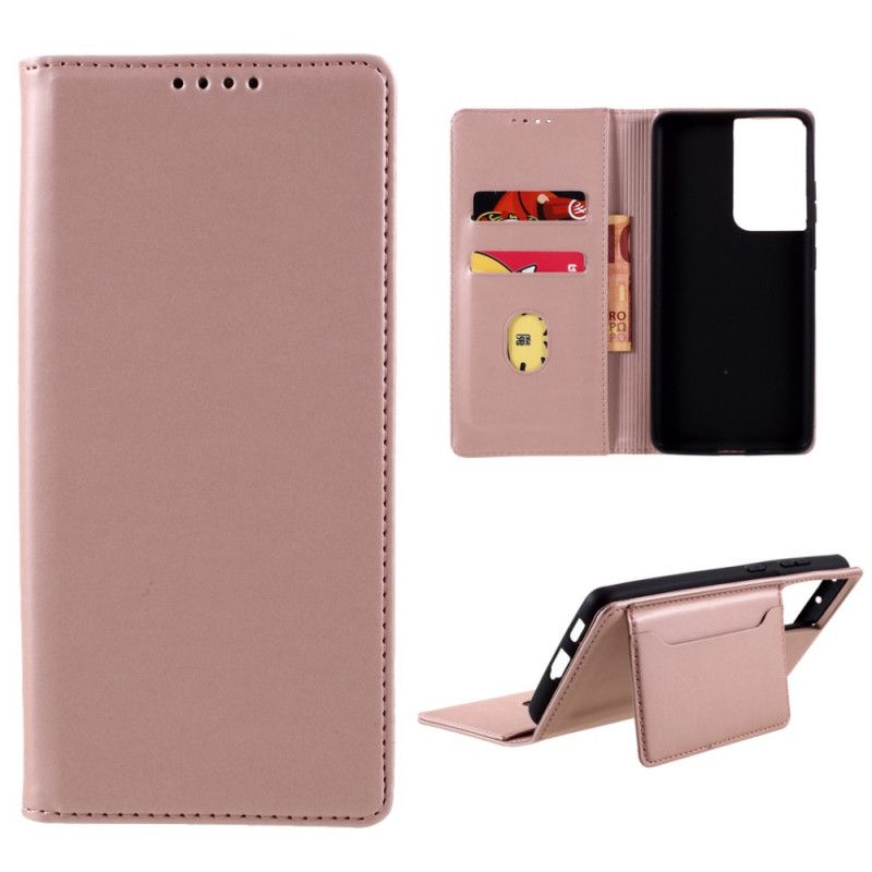 Flip Cover Samsung Galaxy S21 Ultra 5g Porte-carte Support