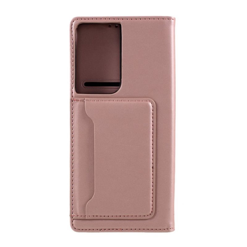 Flip Cover Samsung Galaxy S21 Ultra 5g Porte-carte Support