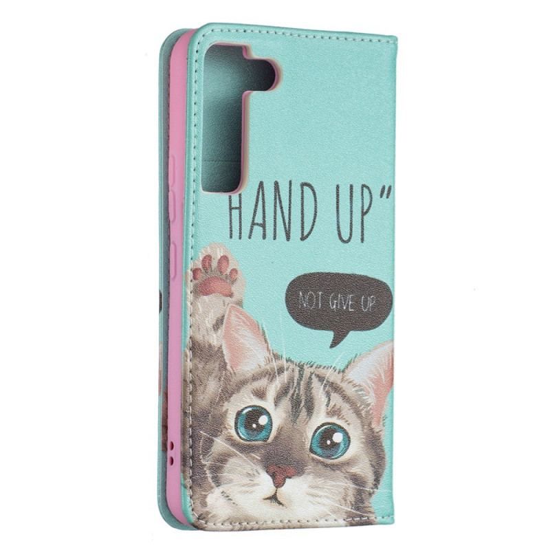 Flip Cover Samsung Galaxy S22 5G Hand Up