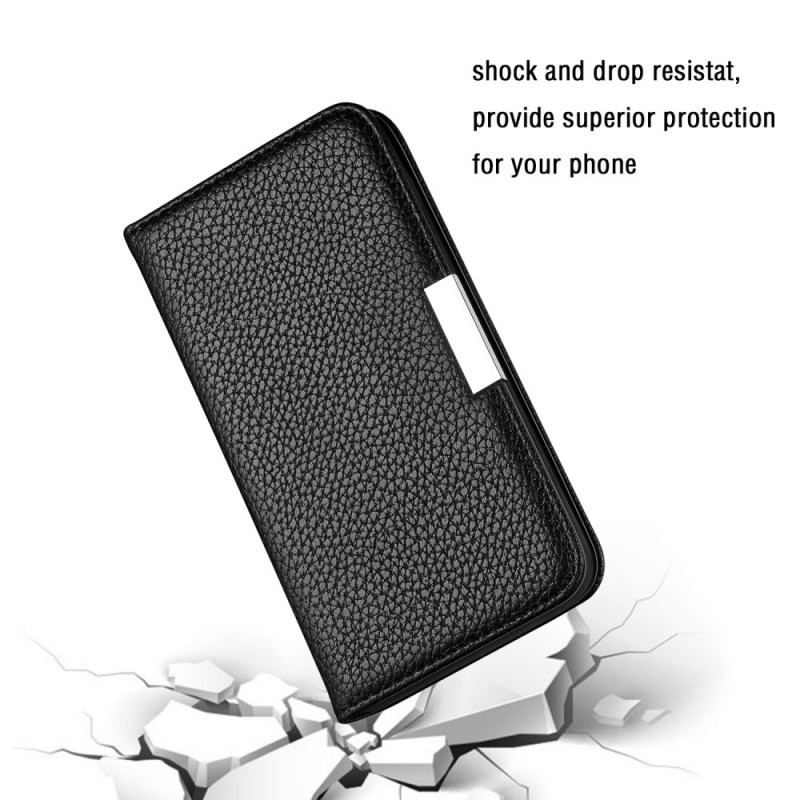 Flip Cover Samsung Galaxy S22 5G Simili Cuir Litchi Ultra Chic