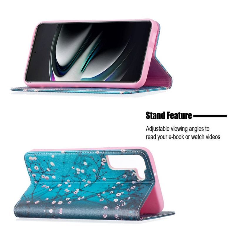 Flip Cover Samsung Galaxy S22 Plus 5G Branches Fleuries