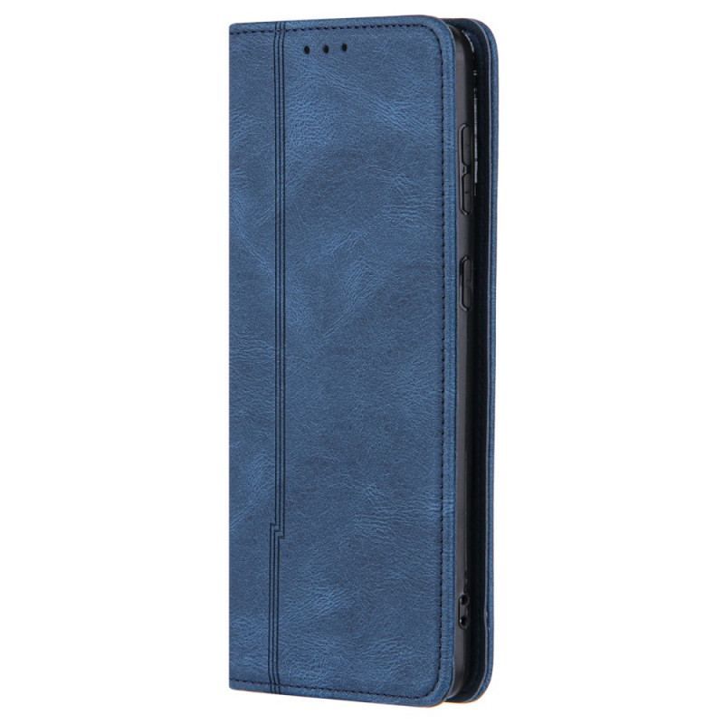 Flip Cover Samsung Galaxy S22 Style Cuir Ligne