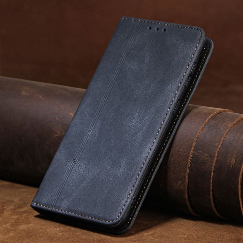 Flip Cover Samsung Galaxy S22 Style Cuir Ligne