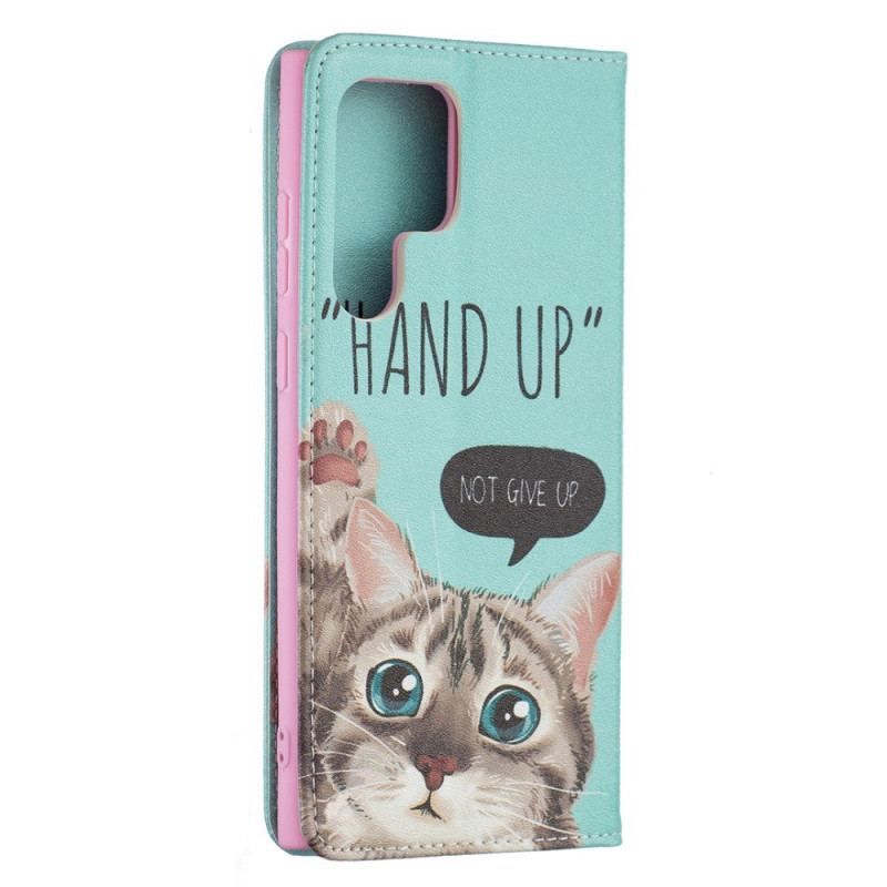 Flip Cover Samsung Galaxy S22 Ultra 5G Hand Up