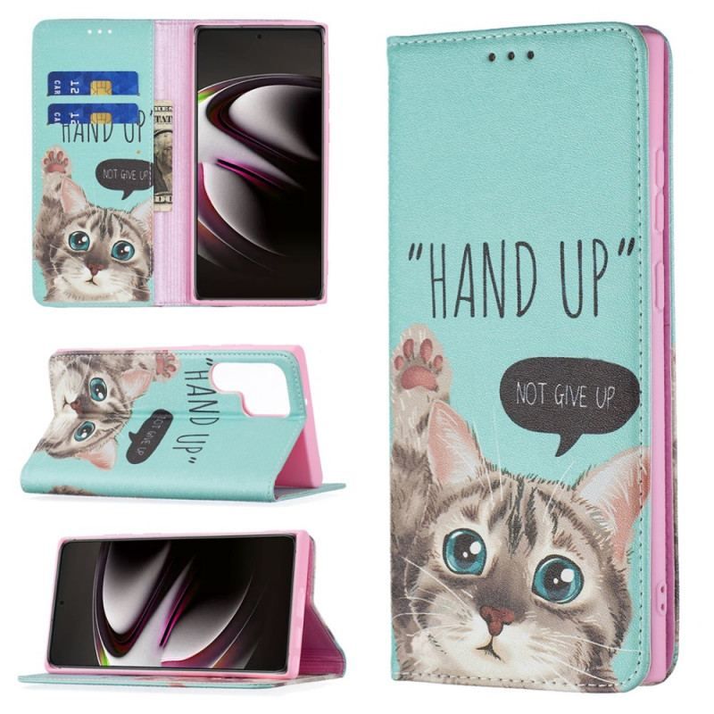 Flip Cover Samsung Galaxy S22 Ultra 5G Hand Up